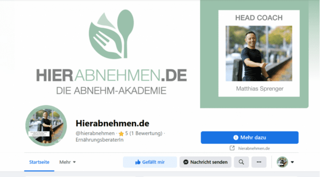 Akademie Facebook Gruppe - hierabnehmen.de