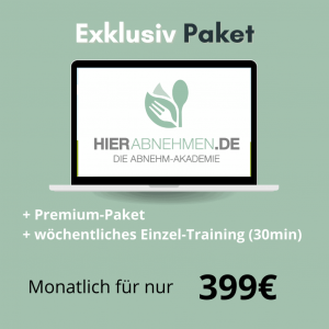 Exklusiv Paket Online Coaching - hierabnehmen.de